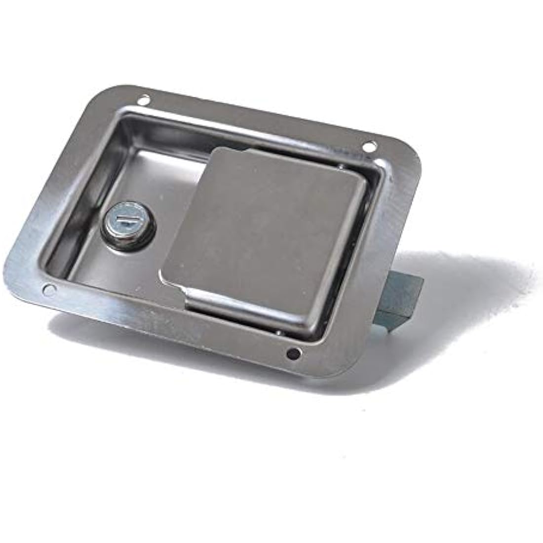 Stainless Steel Trailer RV Travel Lock Anti-Theft Paddle Door Tool Box Lock for Caravan Truck Camp Motorhome Patrol Car
