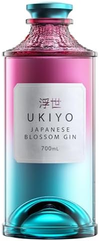 UKIYO Blossom | Japanese | Craft | Gin | Floral | Cherry Blossom, Yuzu and Sakura | Distilled with 5 native Japanese botanicals | 40% ABV | 70 cl