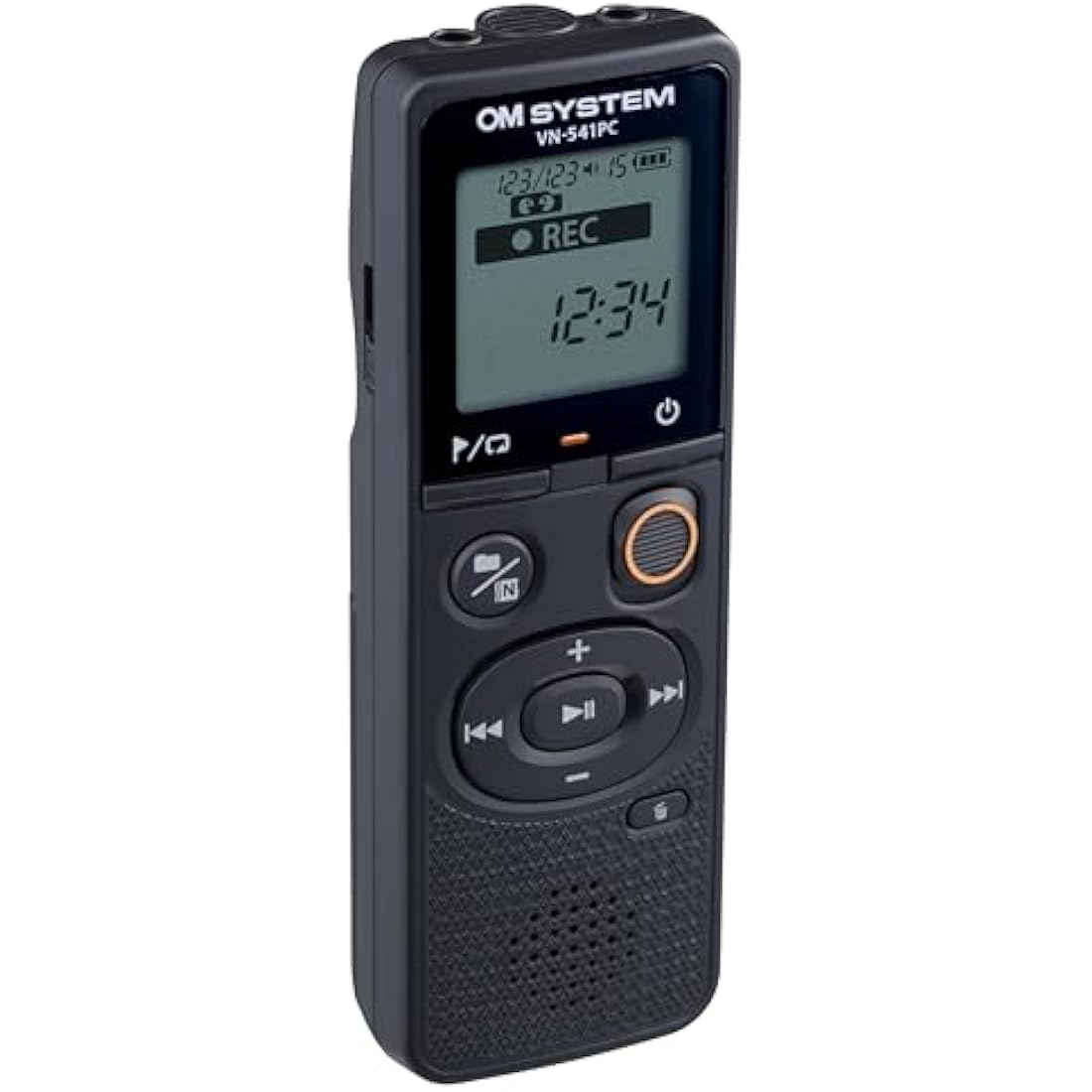 OM SYSTEM VN-541 PC (Successor Olympus VN-541 PC) Digital Voice Recorder with Omnidirectional Microphone, One-Touch Recording, Noise Cancellation & 4 GB Memory