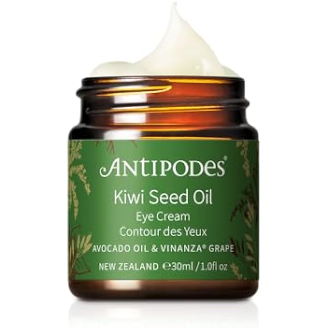 Kiwi Seed Oil Eye Cream – with Vitamin C Skincare Ingredient Kiwi Seed Oil – Vegan Eye Cream – Fine Lines, Aging & Dry Skin – 30ml