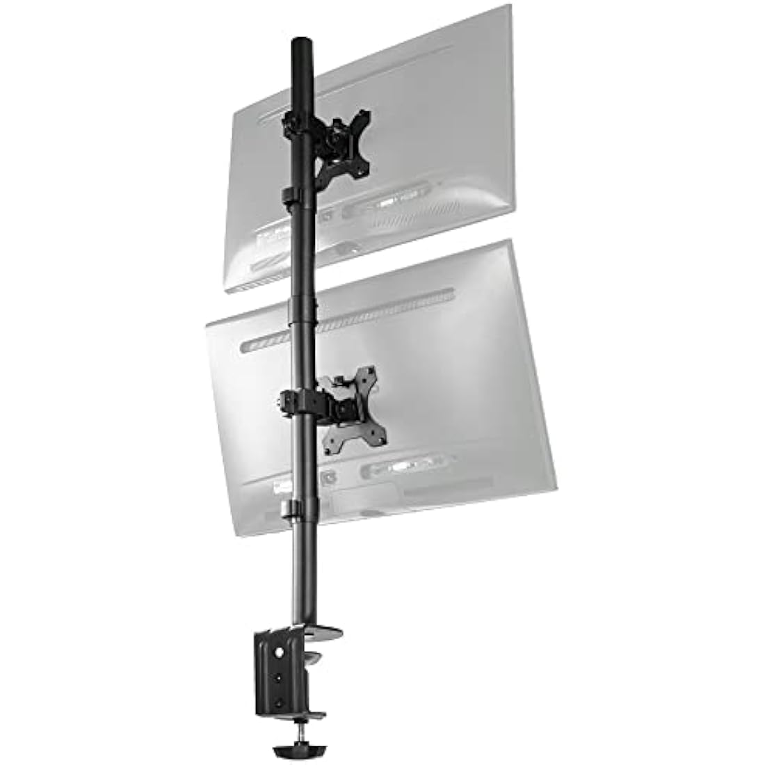 Vivo Dual LCD Monitor Desk Mount Stand Heavy Duty Stacked, Holds Vertical 2 Screens up to 32" (STAND-V002T)