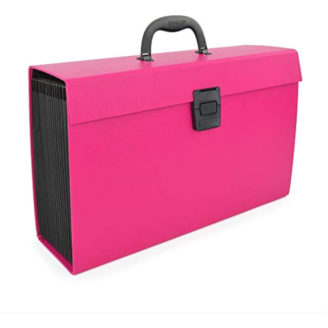 Rapesco 1554 19-Part Expanding Box File Document Organiser, A4+, Hot Pink