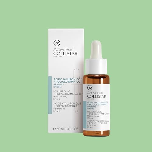 Collistar Attivi PUri Hyaluronic Acid + Polyglutamic Acid Moisturising Lifting Treatment Drops Deep Moisturise, Tightens and Reduces Wrinkles 30ml