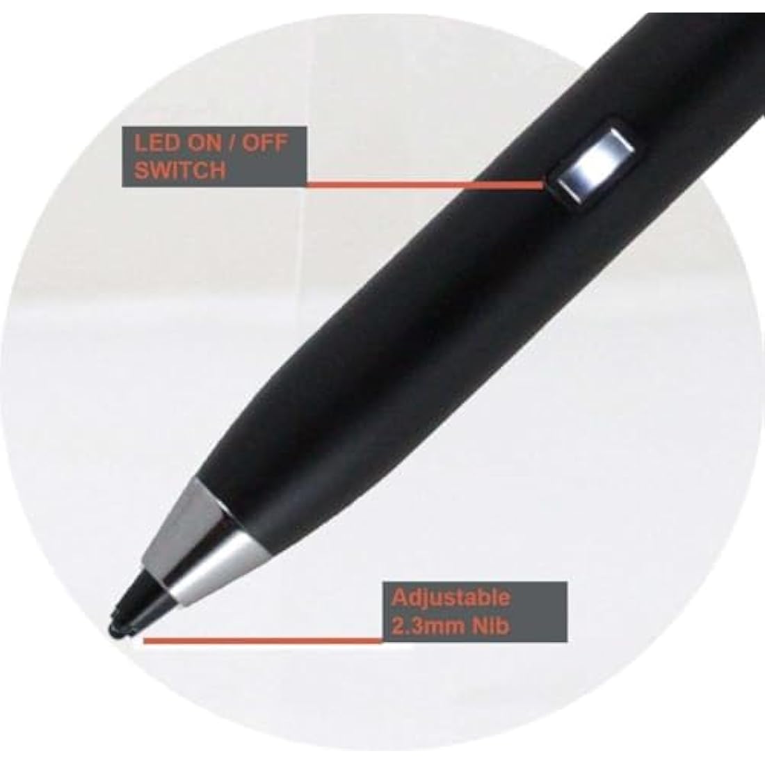 Broonel Black Fine Point Digital Active Stylus Pen - Compatible With Lenovo Yoga 6 Gen 7 (13.3" AMD)