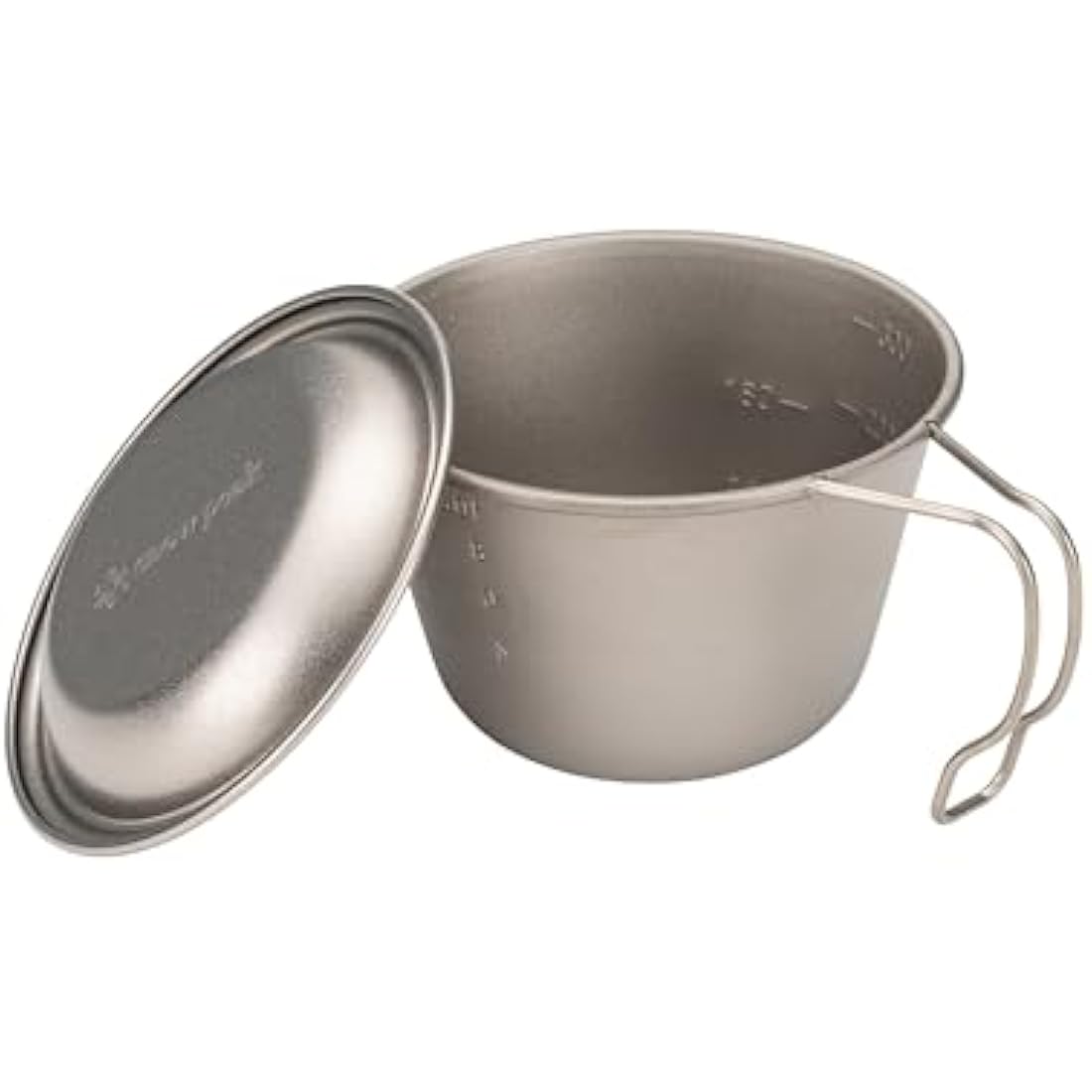 Snow Peak Titanium Backpackers Cup, Silver, 322ml, Ultralight Japanese Made Stackable Cup for Eating, Drinking, Cooking and Measuring for Camping & Outdoors