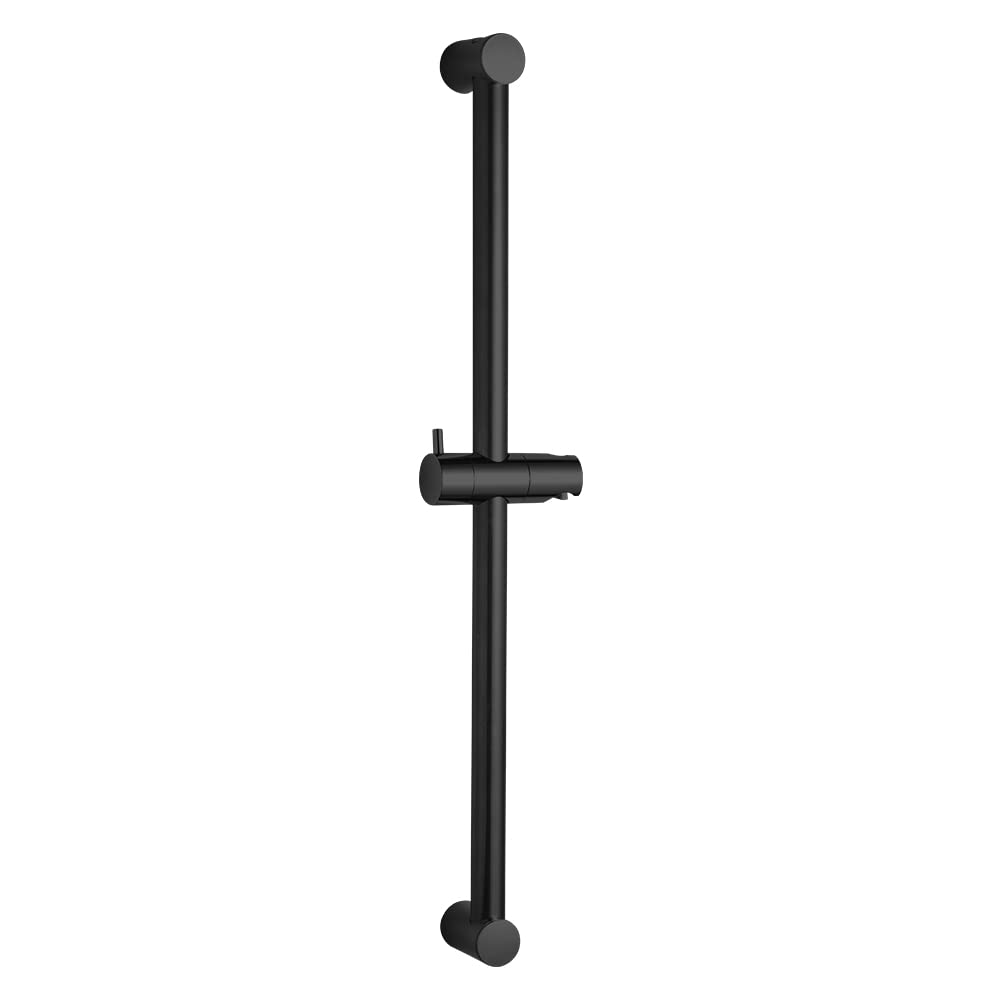 OFFO Shower Riser Rail, 60cm Wall Mounted Shower Rail Adjustable Distance 26 to 59cm with Handheld Shower Head Holder Replacement for Shower, Matte