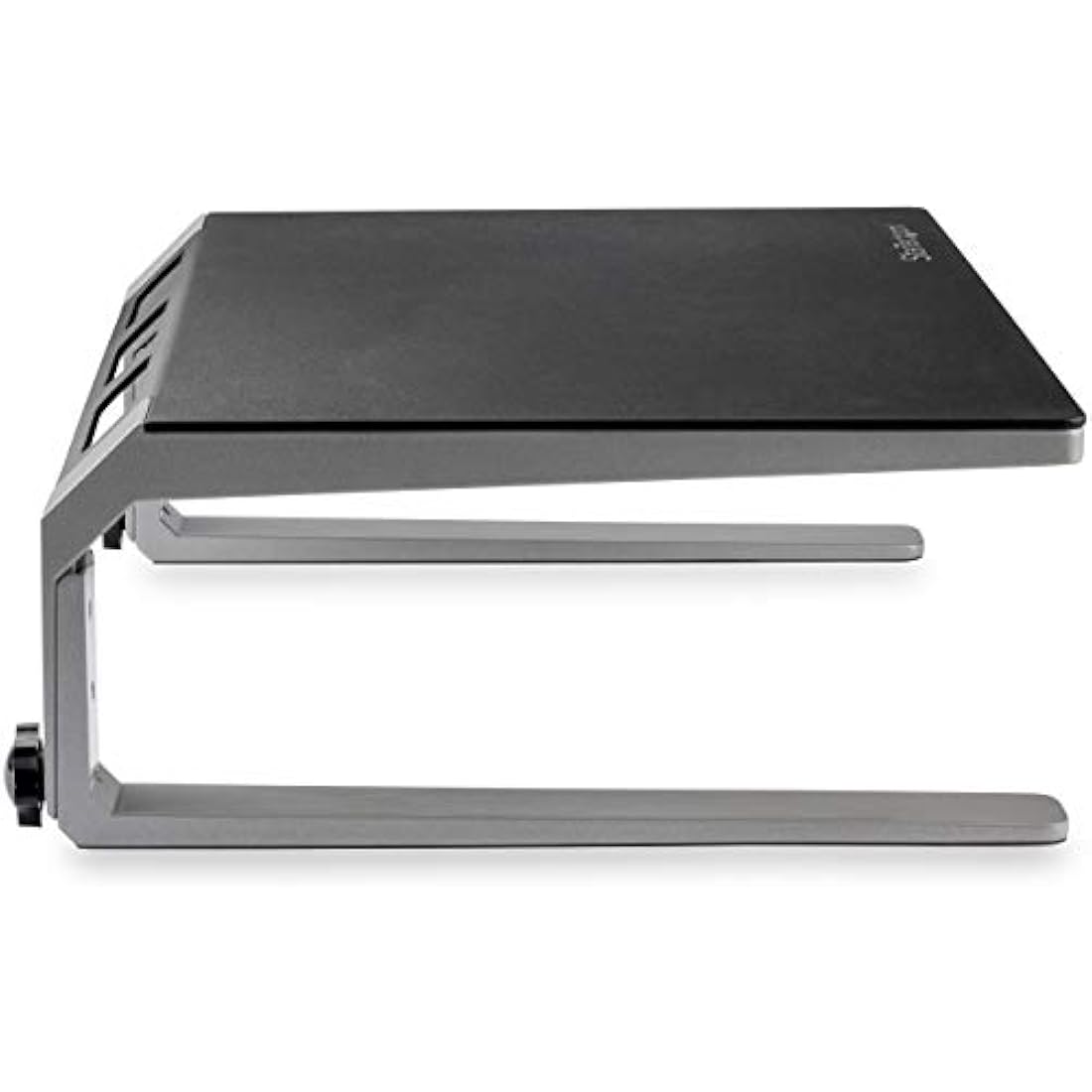 StarTech.com Monitor Riser Stand - For up to 32" Monitor - Height Adjustable - Computer Monitor Riser - Steel and Aluminum (MONSTND) , Black & Silver