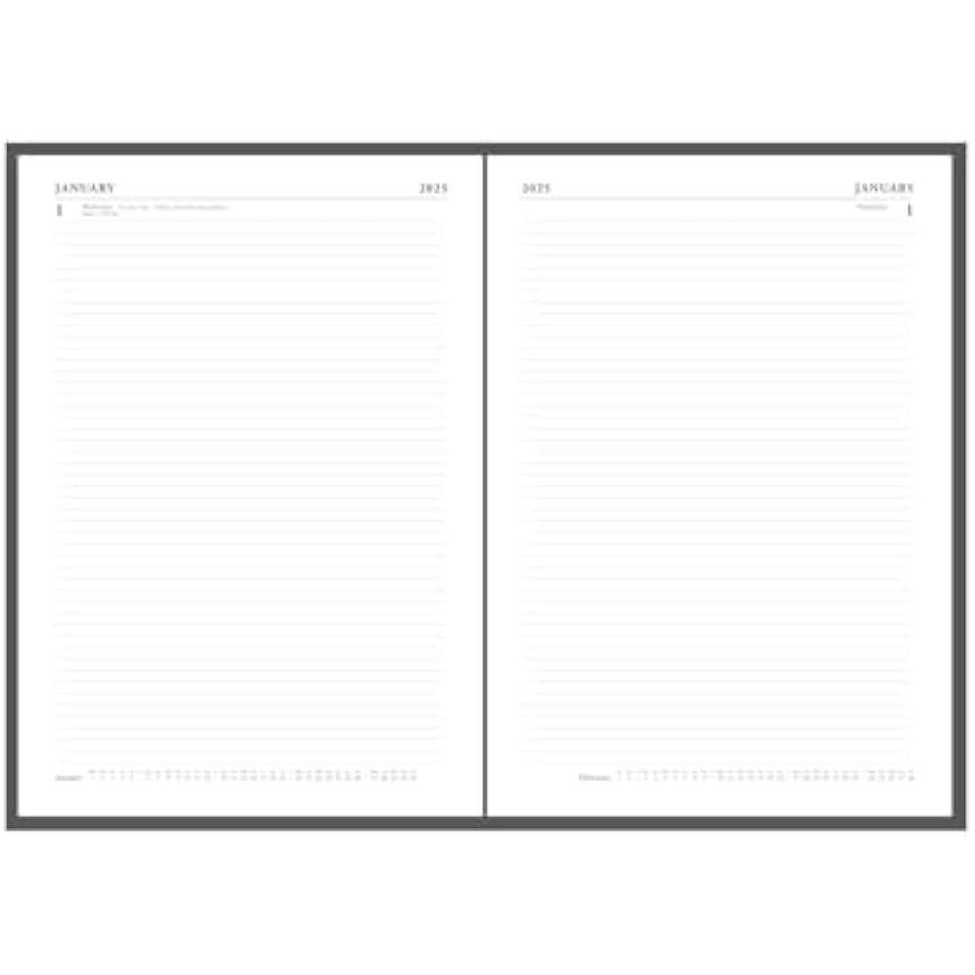 Collins Standard Desk 2025 Diary for Professionals - A4 Two Pages to a Day Business Diary - Black - (47.99-25) - Premium Business Planner with Hardback Leathergrain Covers