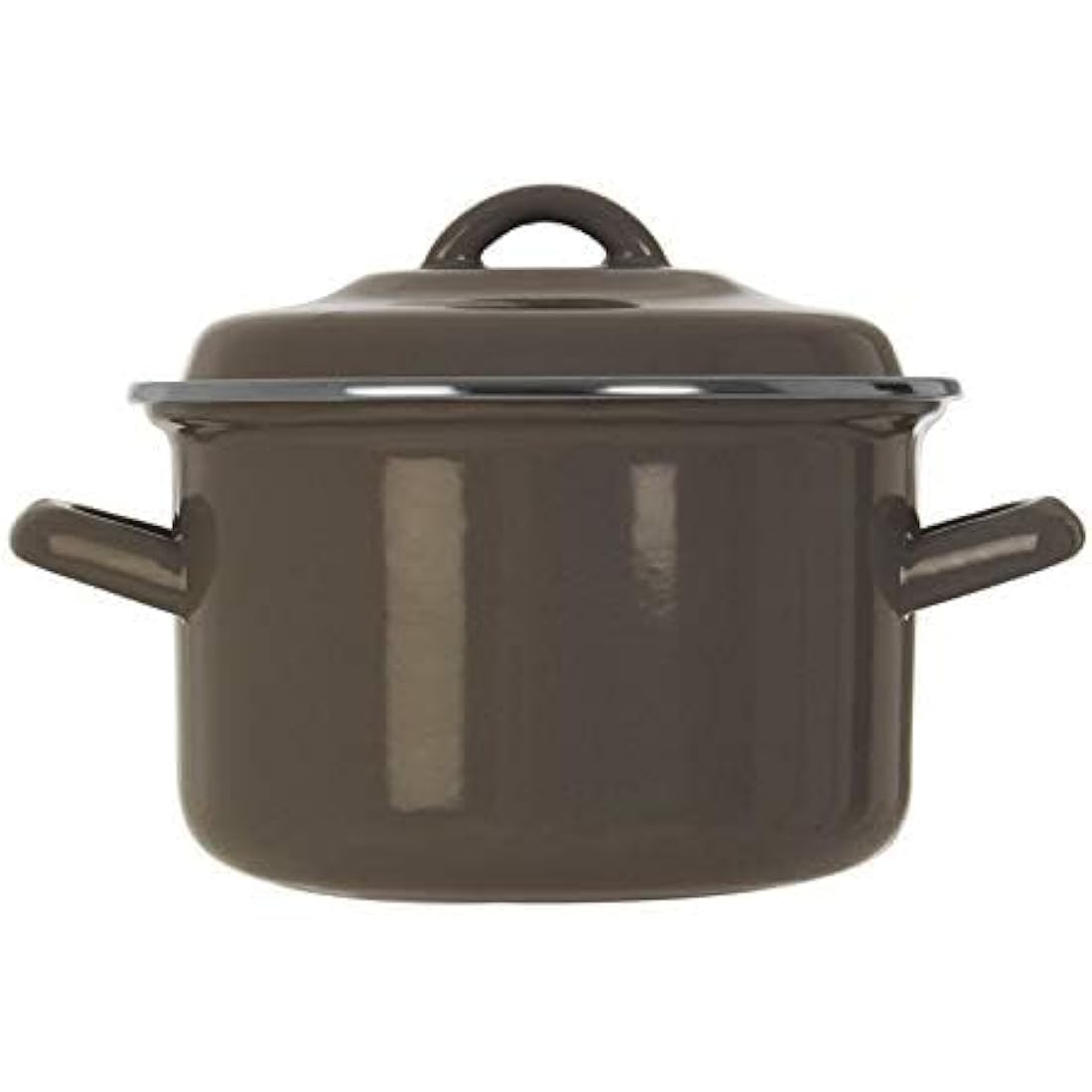 Premier Housewares 0104573 Porter Casserole Dish with Lid, Enamel, 2 liters, Grey
