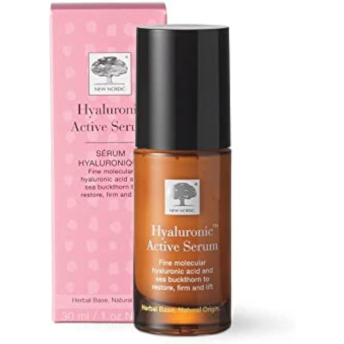 New Nordic Hyaluronic Active Serum with Hyaluronic Acid to Help Hydrate & Firm Skin - Reduces the Visibility of Wrinkles - Odour Free - 30ml