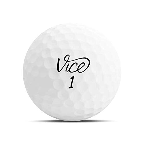 Vice Golf Pro Soft Golf Balls, White (One Dozen)