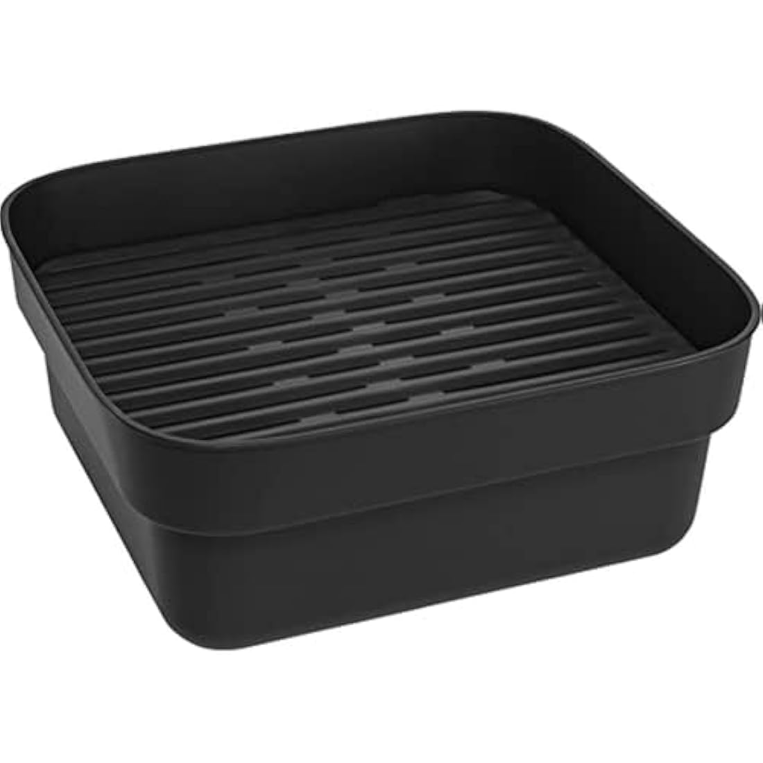 Brabantia Washing Up Bowl with Removable Draining Tray (Dark Grey) Ideal for Rectangular/Square Kitchen Sinks (34.8 x 37.9 x 15.9cm)