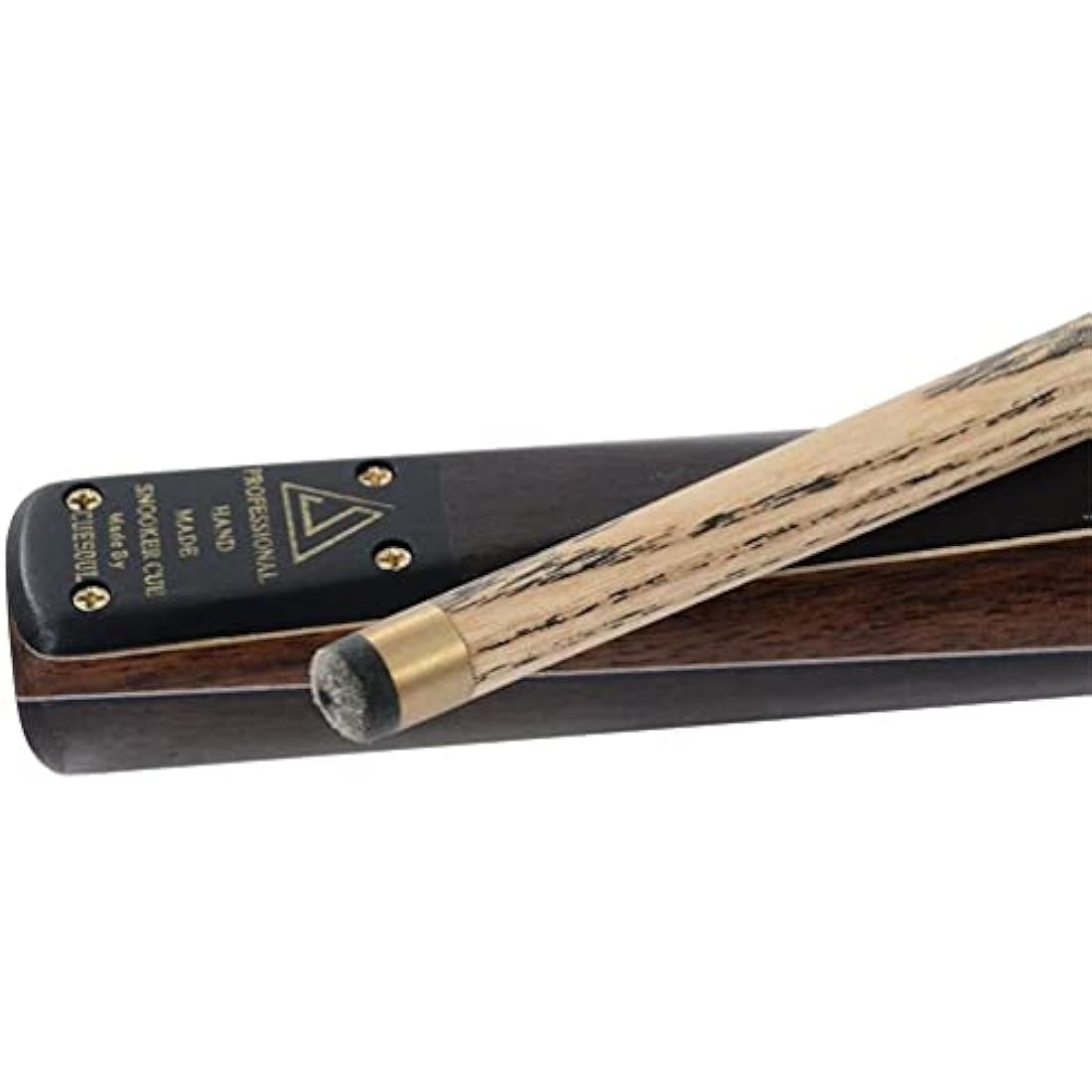 CUESOUL Classic Handmade 57 inches 18oz Rosewood 3/4 Jointed Snooker Billiard Pool Cue with Case, rosewood Butts and leathertte Protective Cue Case-9.5mm Tip Snooker Cue Set