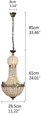 Newrays Retro Vintage Charming Royal Empire Style Led Crystal Modern Chandelier Lamp Lustres Lights G9 for Hotel Church Living Room