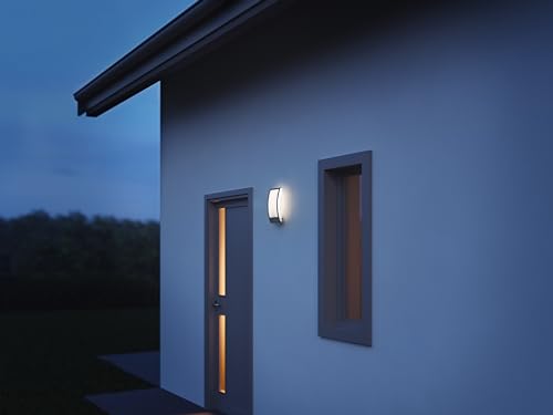 Steinel Outdoor Light L 22 Anthracite Stainless Steel Max 60 W Outdoor Wall Light E27 Socket Modern Wall Light