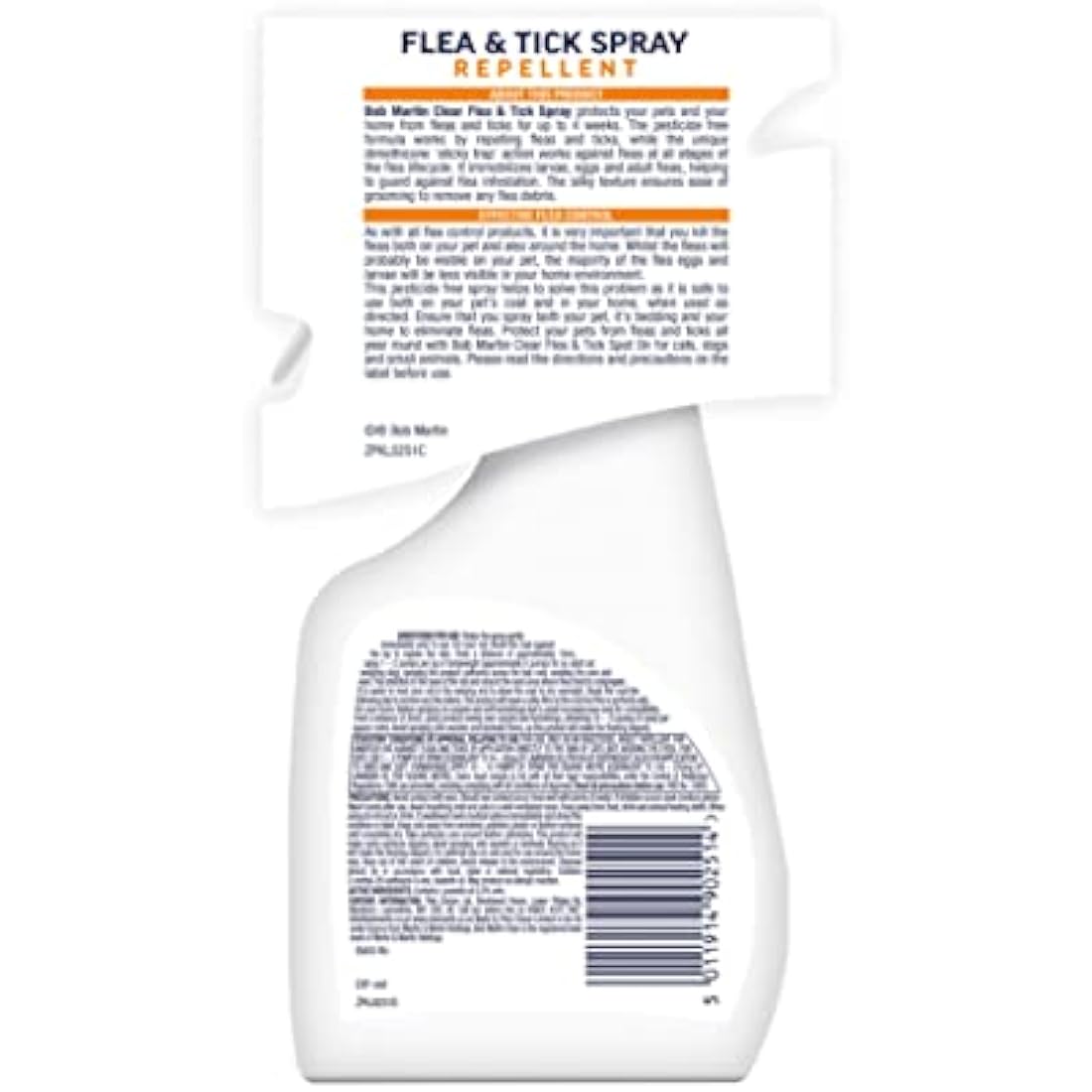 Bob Martin Clear Flea Repellent Spray for the Home and Cats - Controls Flea and Tick Infestations in the Household (300ml)