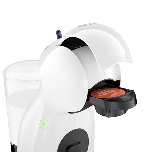 NESCAFE DOLCE GUSTO De'Longhi Piccolo XS Pod Capsule Coffee Machine, Espresso, Cappuccino and more, EDG210.WB, 0.8 litres, White and Black