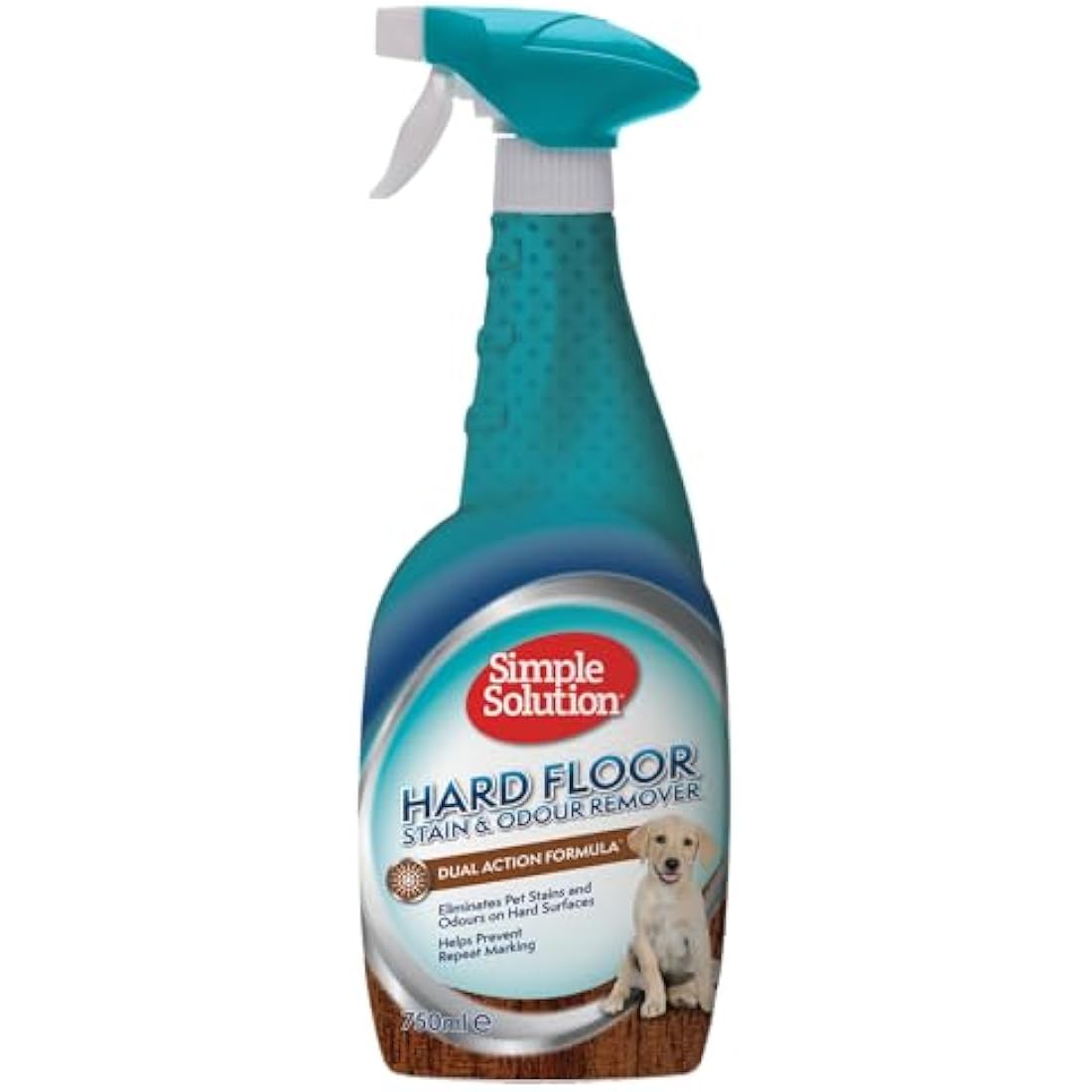 Simple Solution Hard Floor Pet Stain and Odour Remover, Dual Action Cleaner for Sealed Hardwood Floors - 750ml