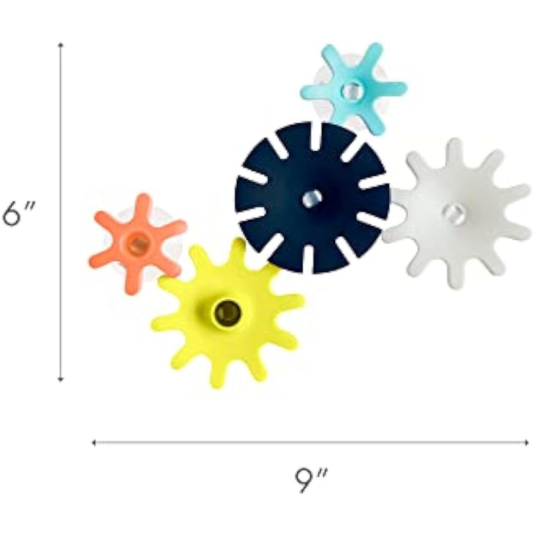 Boon B11375 COGS Building Set (5pcs), Baby Bath, Suction Gears Bathtub Toy, Kids Water Play, Suitable for Boys and Girls Aged 12 Months and Older