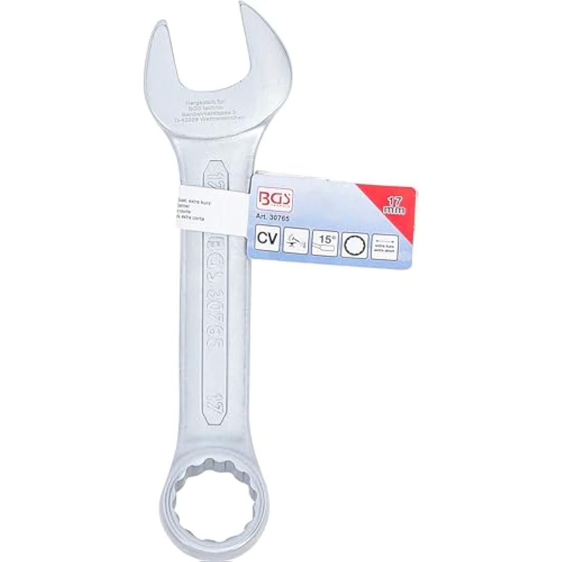 BGS 30765 | Combination Spanner | extra short | 17 mm