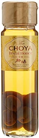 Choya - Ume Fruit Liqueur - Royal Honey Syrup Liqueur - Authentic Japanese Umeshu - Notes of Almond & Honey - Ideal for Cocktail Making - 70cl with 100% Natural honey.