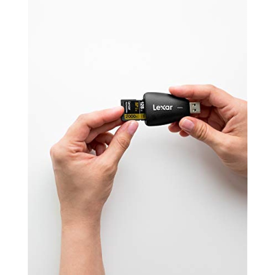 Lexar Multi-Card 2-in-1 USB 3.1 Reader, Up to 312MB/s for UHS-I UHS-II SD Card and Micro SD Card, Compatible with USB 3.0/2.0, Compact Portable Card Reader with High-Speed Transfer (LRW450UBAMZN)