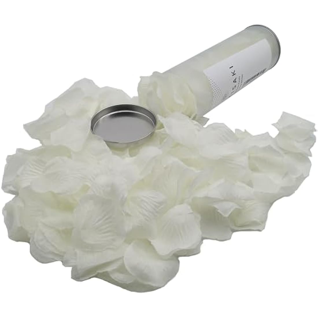 WAKISAKI Premium Artificial Fake Rose Petals, Hand-separated, Ready-to-use, Deodorized, for Romantic Night, Wedding, Event, Party, Decoration (1000 Count, Ivory White)