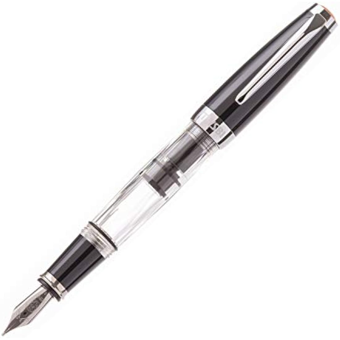 Twsbi Diamond Mini Classic Fountain Pen, Resin, Transparent, Black - M