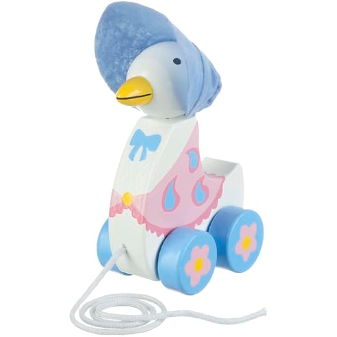 Orange Tree Toys - Official Licensed Peter Rabbit Gifts: Jemima Puddleduck Pull Along, Wooden Early Development & Activity Toy for Baby Girl or Toddler Boy, First Birthday Gift