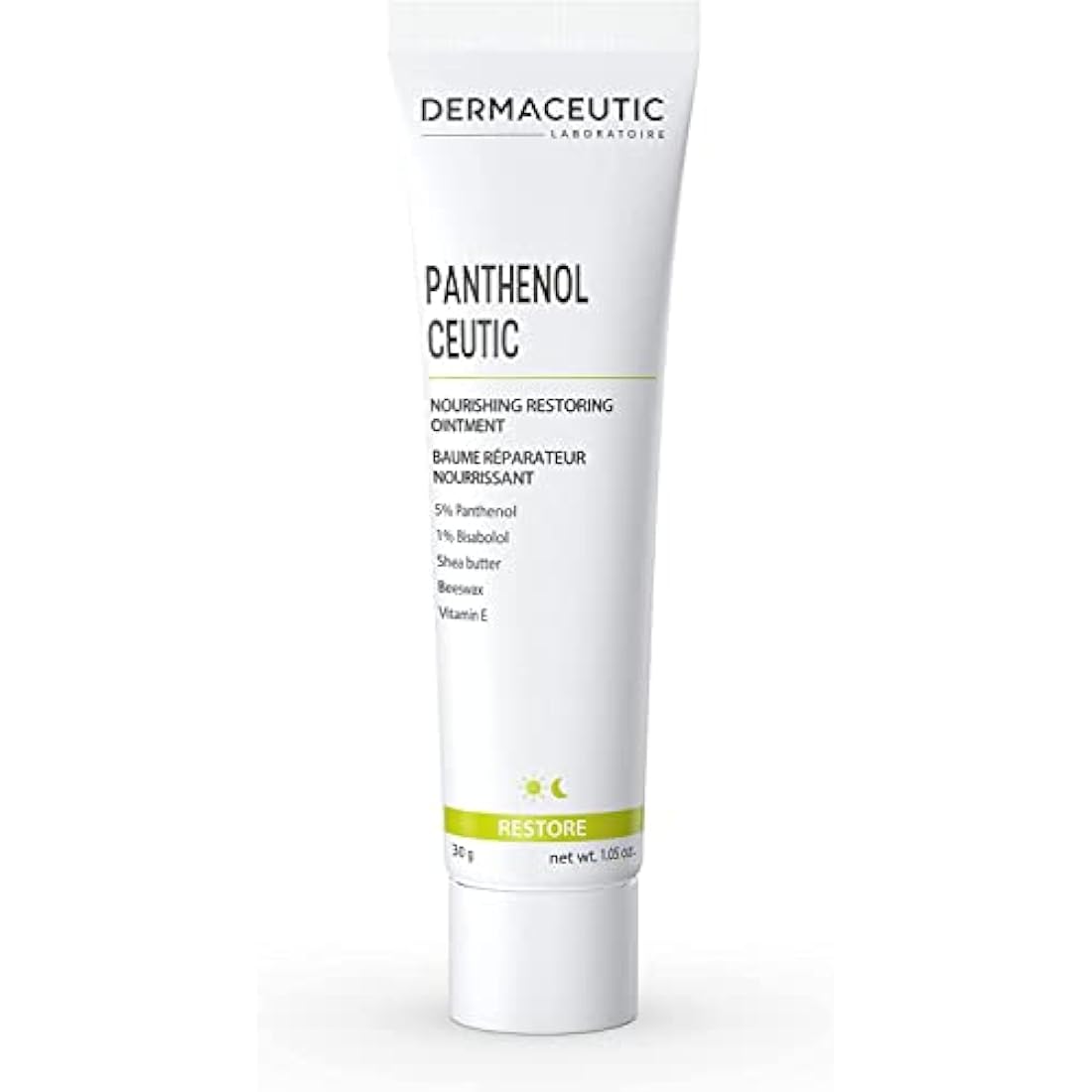 Dermaceutic Panthenol Ceutic - Nourishing Restoring Ointment with Panthenol, Shea Butter, Beeswax and Vitamin E - Immediate comfort for dry, sensitive and irritated skin - 30g
