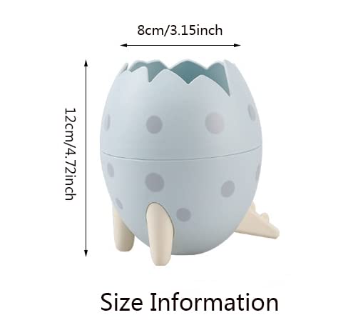 Table Trash Bin Mini Dinosaur Egg Tray Mini Desk Waste Paper Bin Wash Bin Cosmetic Mini Waste Paper Bin Desktop Desk Mini Storage Box 2 Pieces
