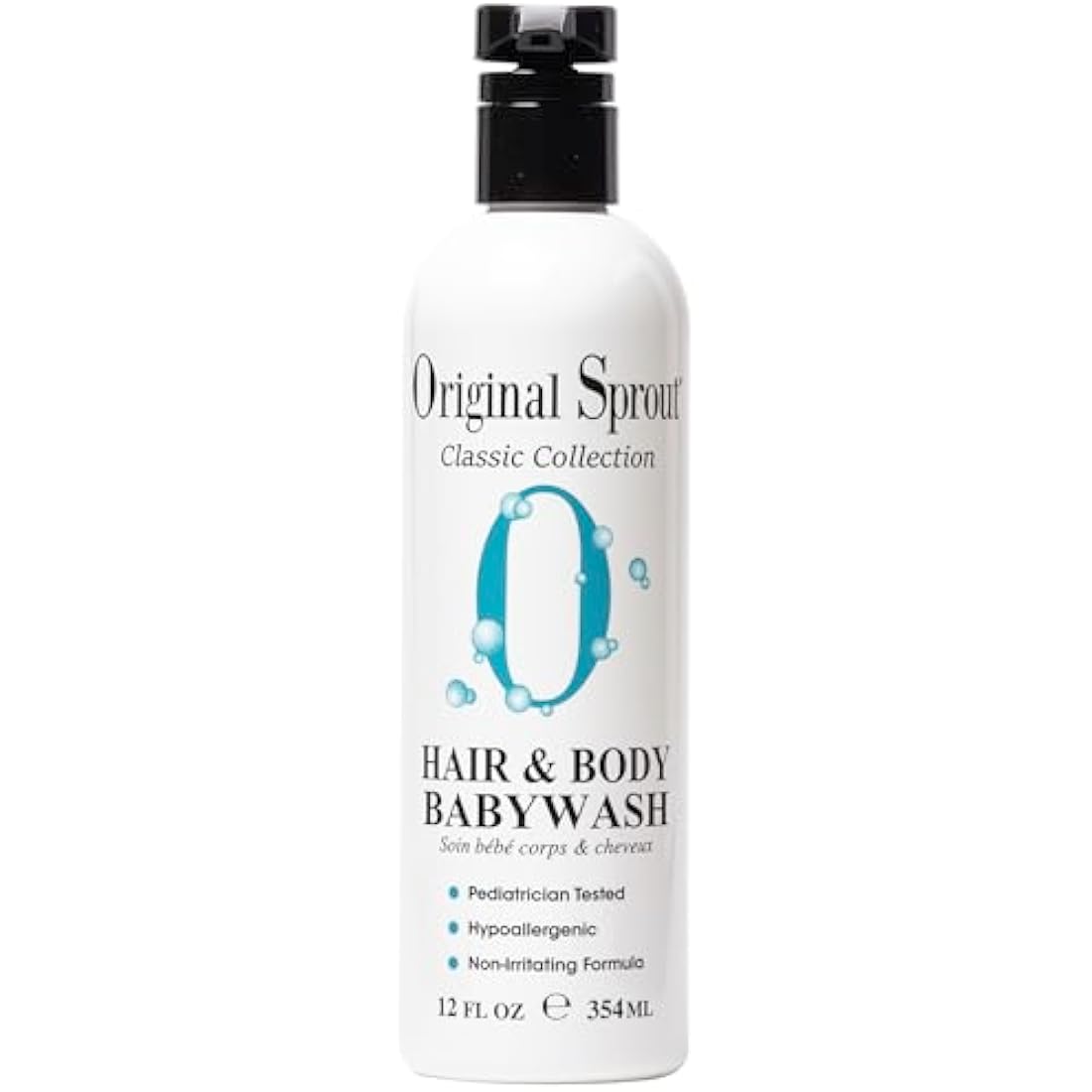 Kids Shampoo and Body Wash - Original Sprout Hair & Body Babywash - 2-in-1 Adults & Kids Bath Wash with Calendula, Rosemary, Arnica & Other Botanicals for Clean Hair & Supple Skin - 354ml