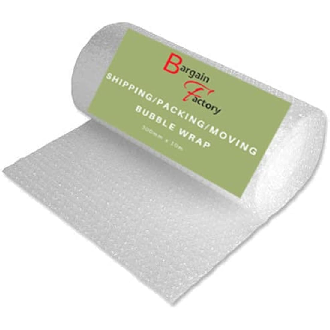 Bargain Factory Extra Large 300mm X 10m Roll of Quality Bubble Cushioning Wrap Roll - Strong, Affordable, and Ideal for House Moving, Removals, Packing, Shipping, and Mailing