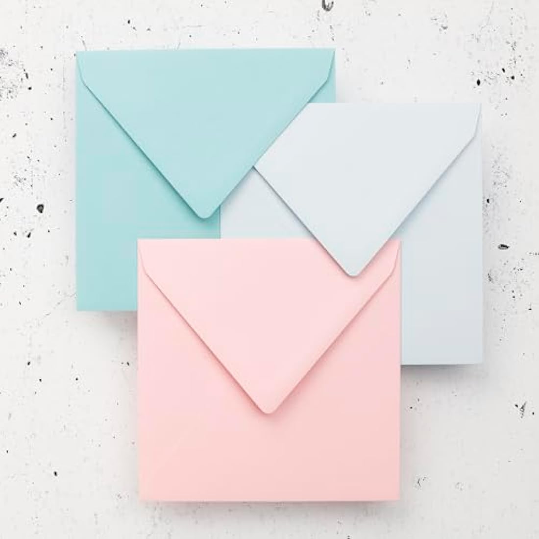 Clairefontaine - Ref 5498C - Pollen Envelopes (Pack of 20) - 140 x 140mm Sized, 120gsm Paper, Gummed Seal, Inkjet & Laser Printer Compatible, Acid Free - Blue