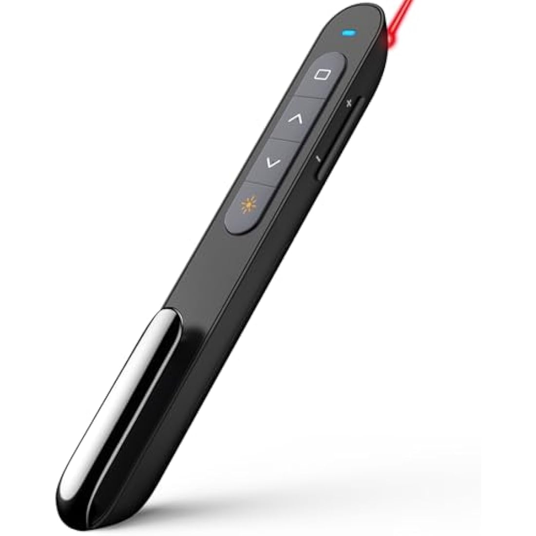 Norwii N27 Presentation Clickers, 328FT Powerpoint Clicker Wireless Presenter Remote, 2.4GHz Hyperlink Volume Presentation Clicker for Powerpoint Computer Laptop Mac(Black)