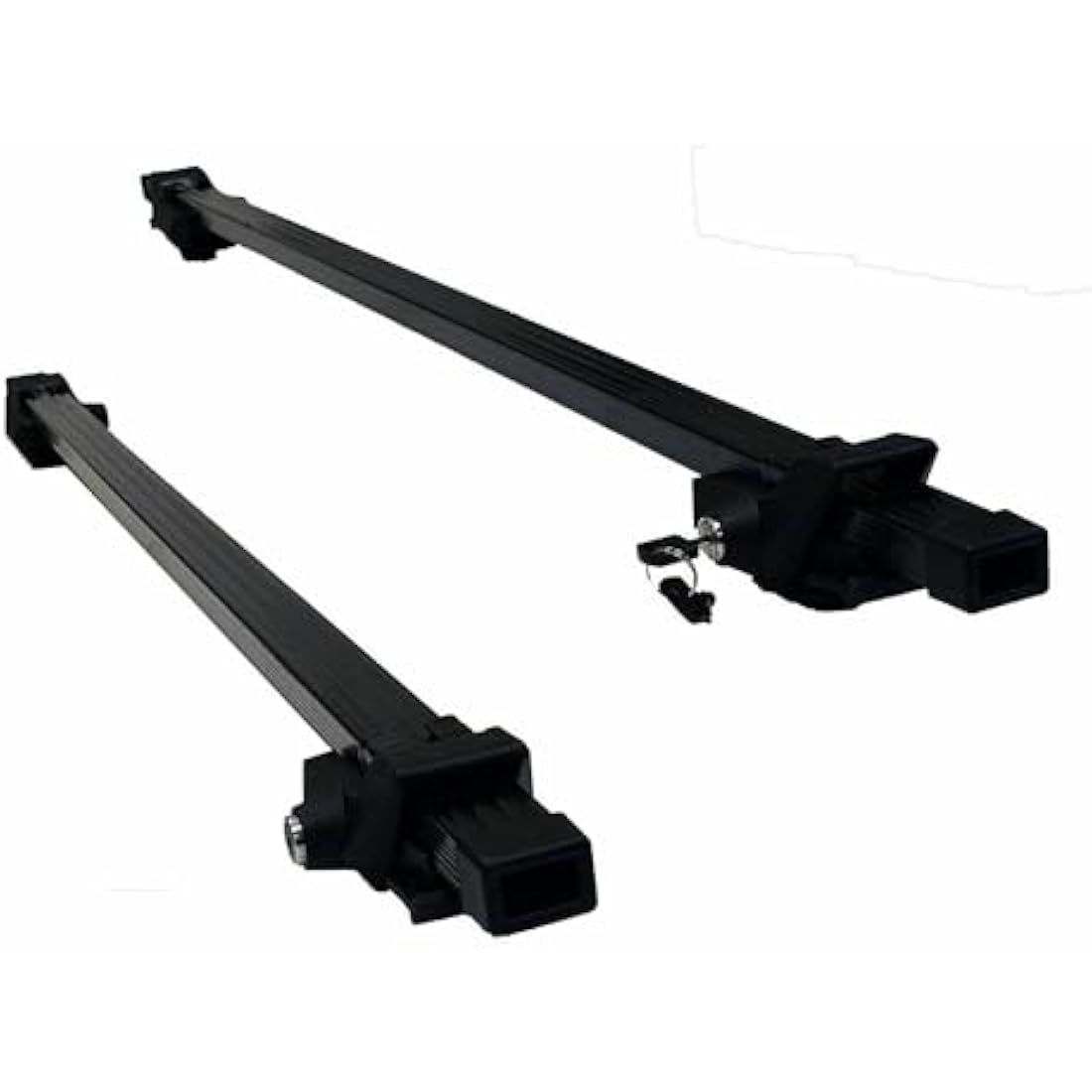 Summit SUM-001 Roof Bar to Fit Cars with Running Rails, Black Steel