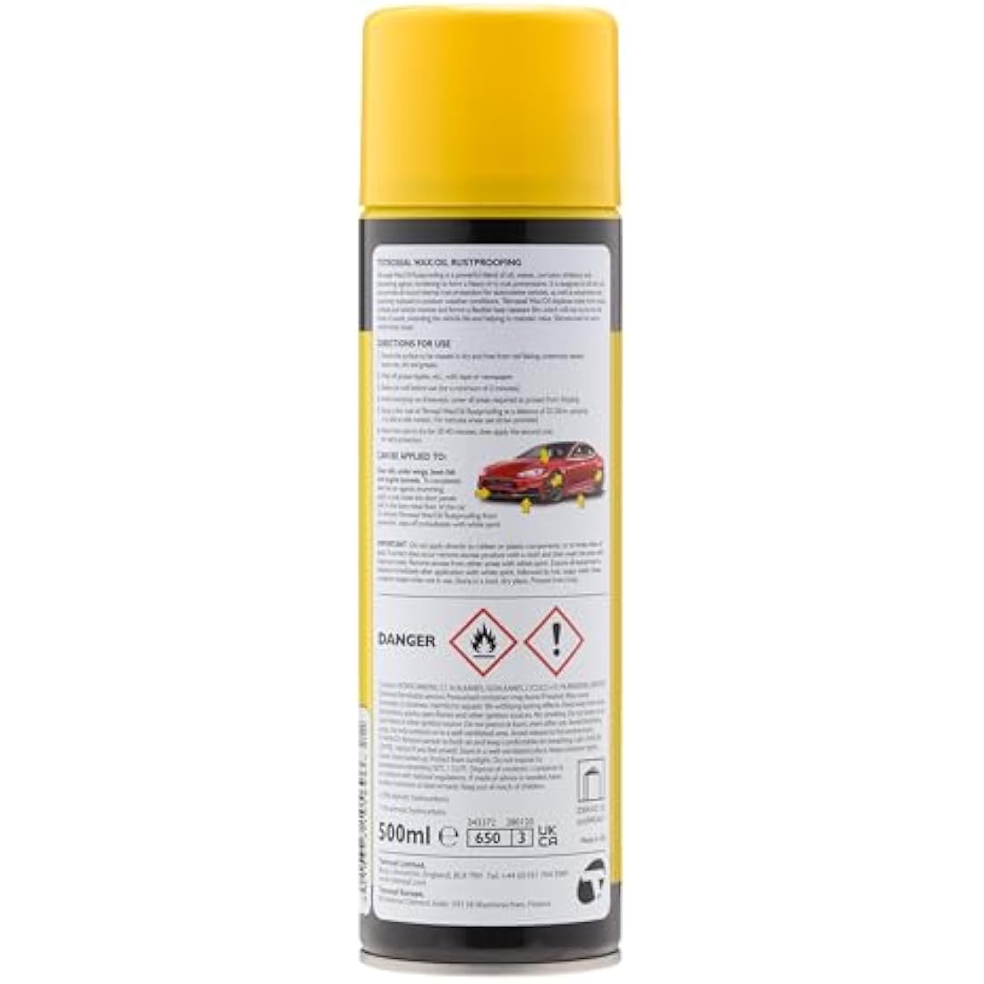 Tetroseal TWO503 Wax Oil Clear 500ml Aerosol