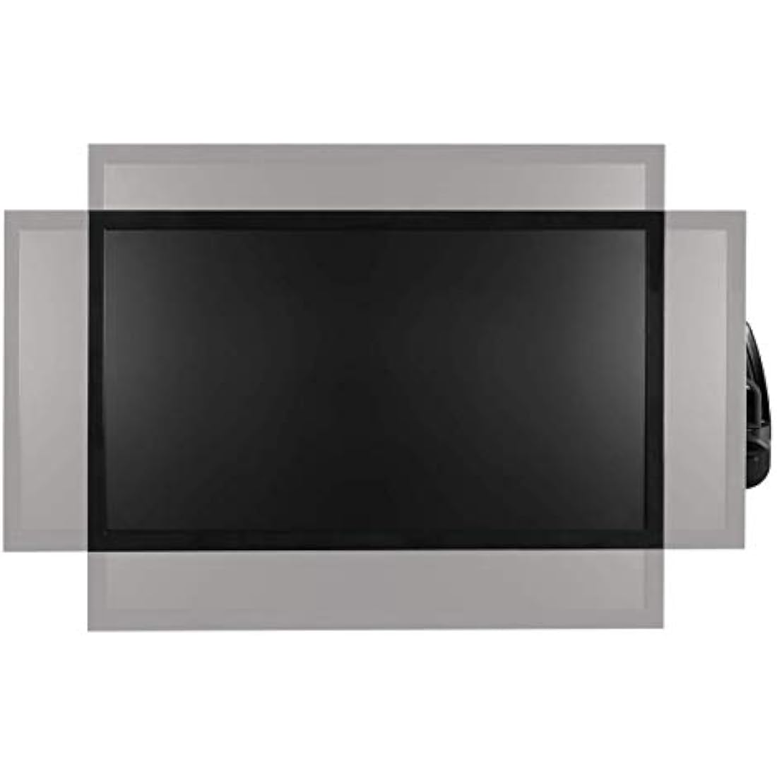 ARCTIC W1-3D - Wall Mount with Full Motion Gas Lift Arm, Wall Space-Saving Attachment, up to 43"/49" Ultrawide, up to 8 kg (17.6 lbs), simple and quick installation - Black