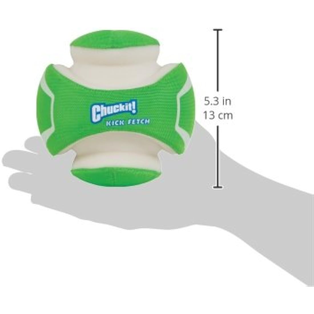 Chuckit! Kick Fetch Max Glow Interactive Rechargeable High Visibility Dog Toy Throw or Kick Toy for Dogs, Small