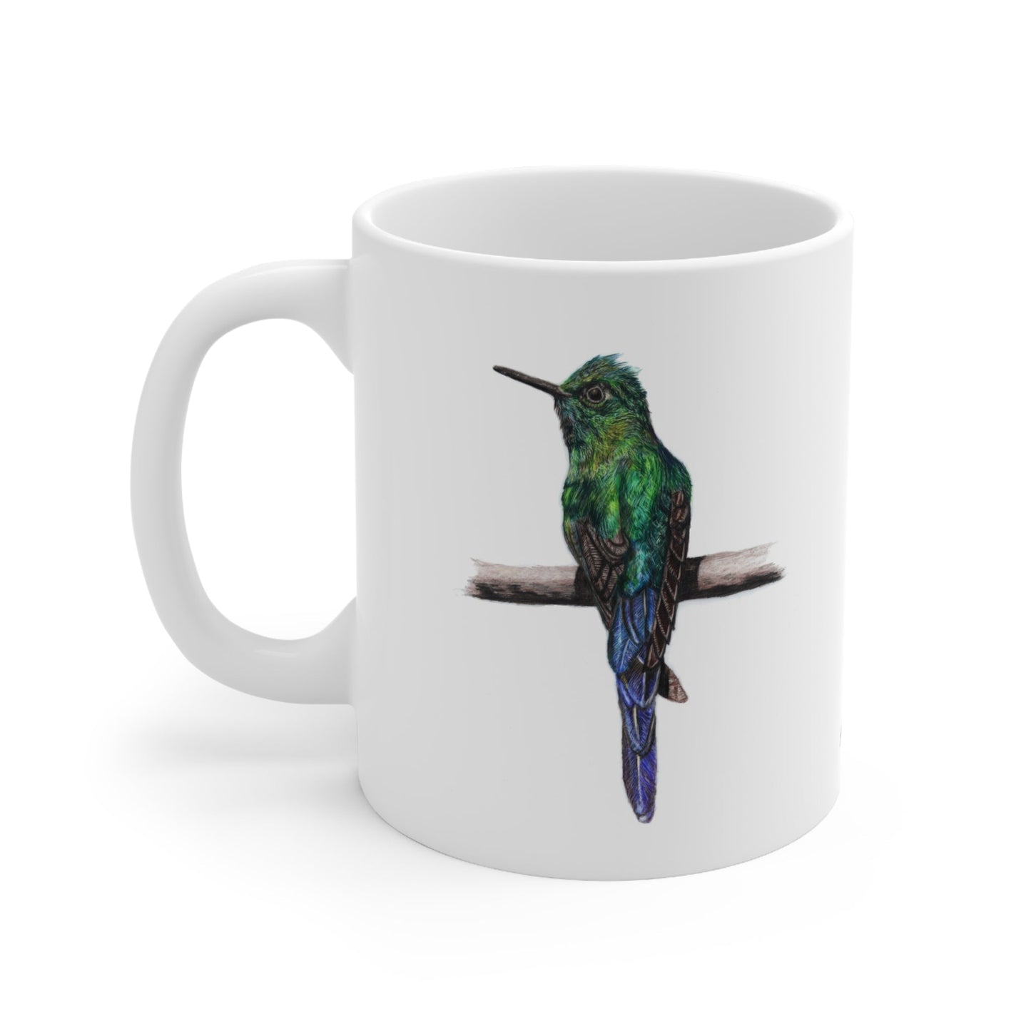 Hummingbird Mug – Wildlife Illustration