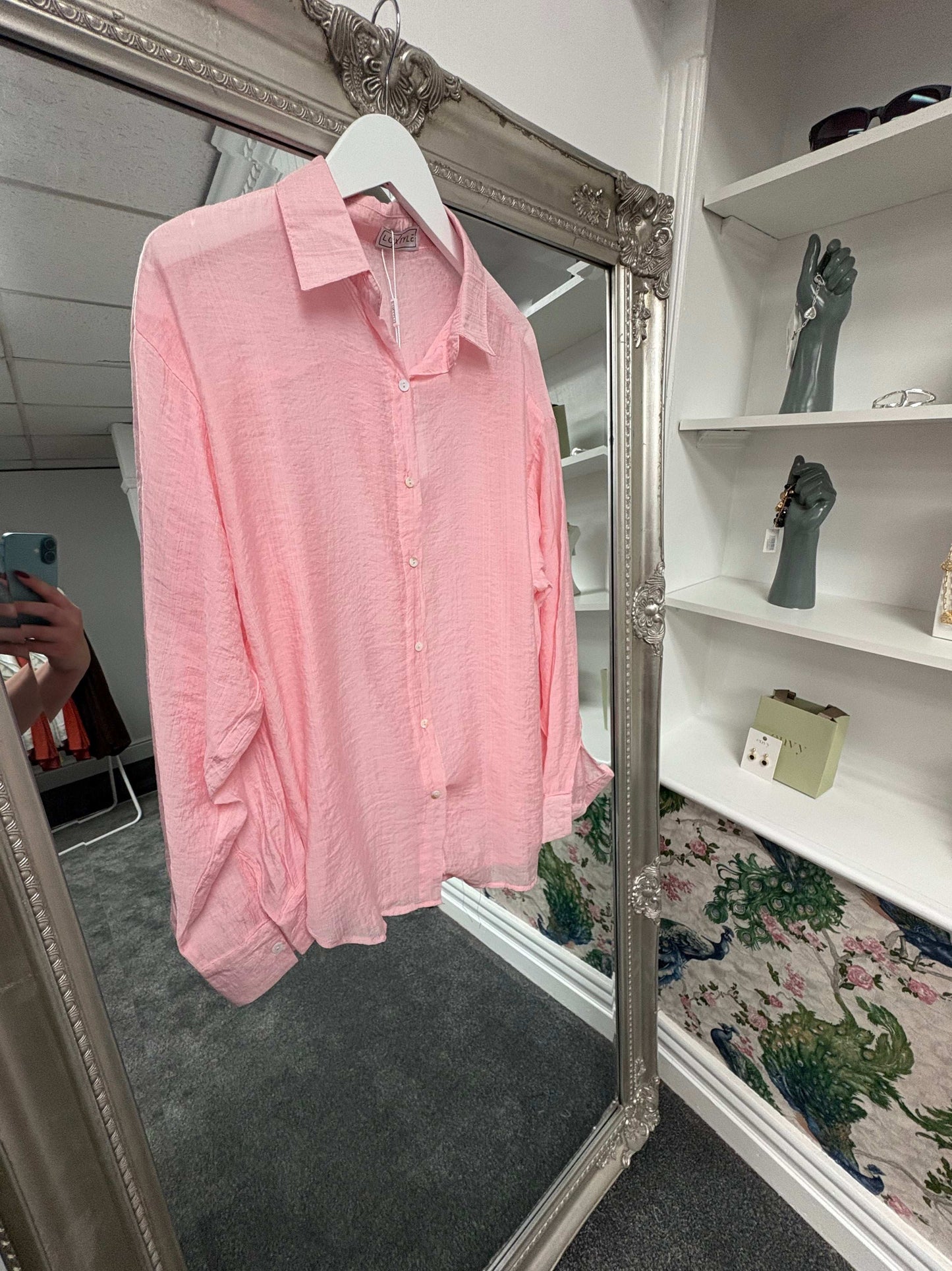 Luxtyle Women’s Rayon Shirt | Lightweight Button Down | One Size 8–18 | 5 Colours