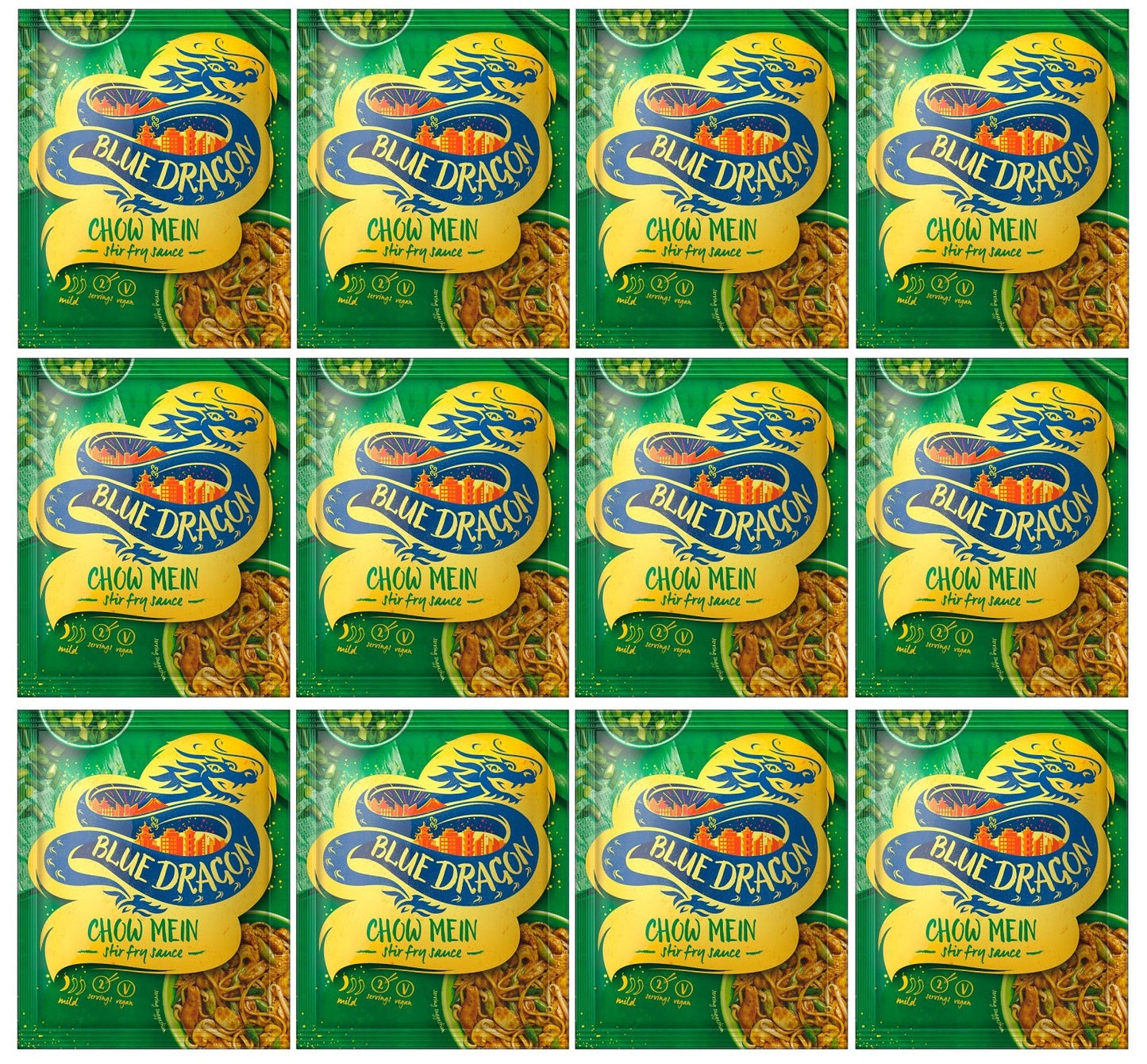 12 x Blue Dragon Chow Mein Stir Fry Sauce 120G