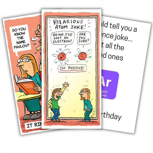 Curious Minds Science Birthday Cards (pack of 3)