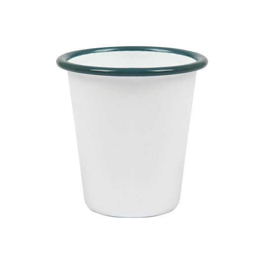300ml White Enamel Tumbler