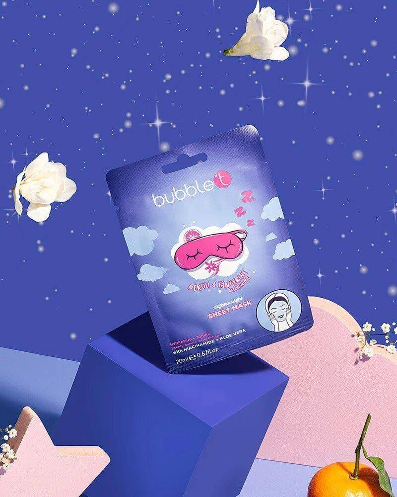 Nightea Night - Neroli & Tangerine Hydrating Sheet Mask