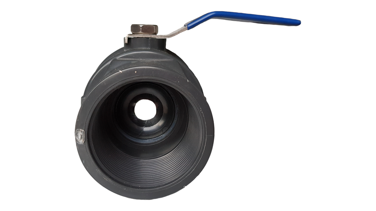 PP 1/2" BSPF Stopcock with Stainless Steel Ball Valve and Handle