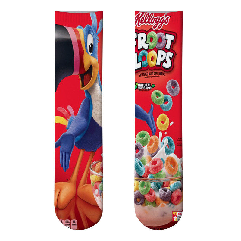 Potato Chips 3D Printed Socks Leshi Odd Zero Food Heat Transfer Stockings Printing Personality