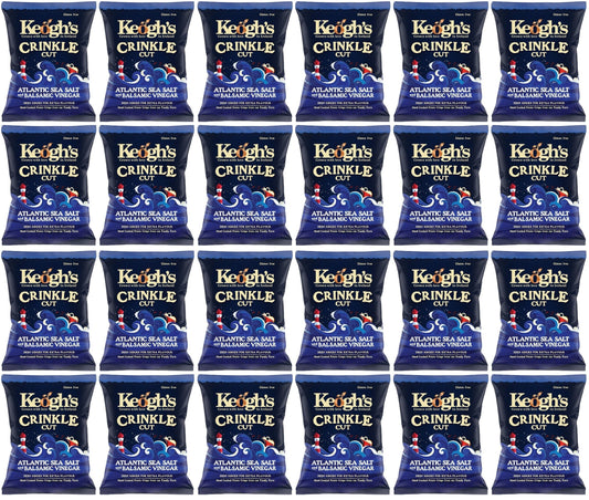 24 x Keogh's Crinkle Cut Atlantic Sea Salt And Balsamic Vinegar 45G