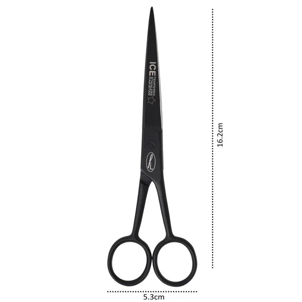 Fine Lines UK Barber Scissors Precision Cutting for Professionals 6.5'' Black