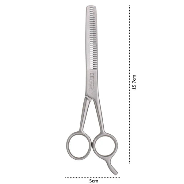 Fine Lines UK Professional Thinning Scissors with Finger Rest Achieve Seamless Blending & Volume Reduction for Hairdressers & Barbers 6.5 inches